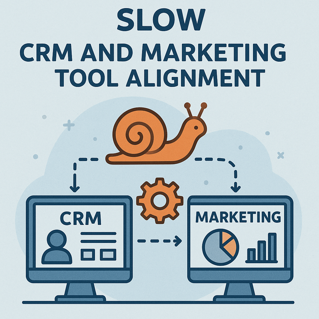 Tangled data cables causing delay between CRM and marketing tools